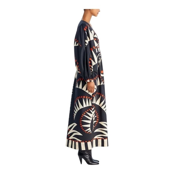 Farm Rio Coconut Grove V-neck Printed Maxi Dress XS - Picture 3 of 10